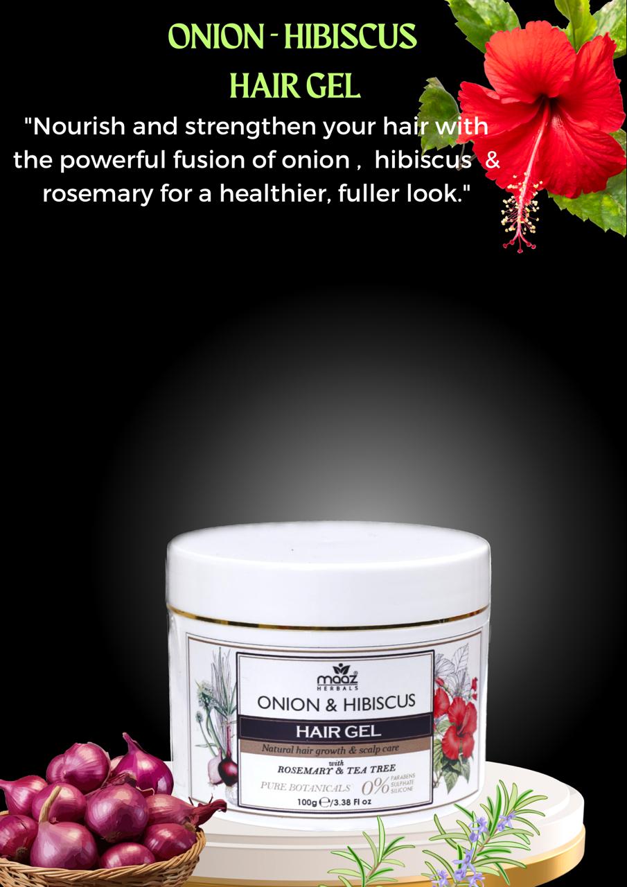 Onion and Hibiscus Hair Gel