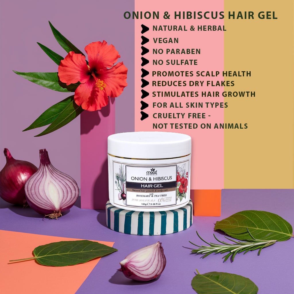 Onion and Hibiscus Hair Gel